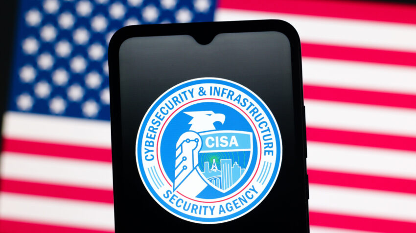 CISA logo on a smartphone screen
